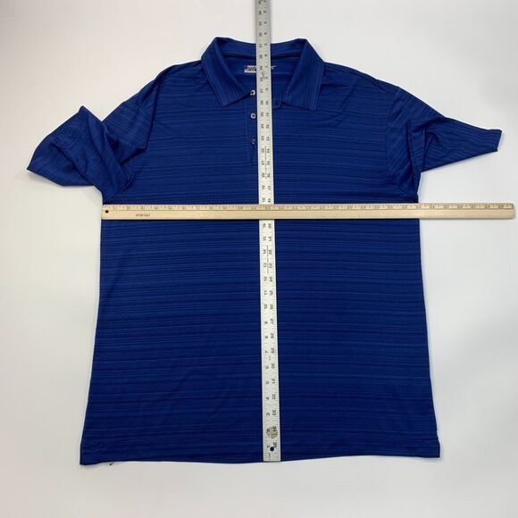 Nike Golf Polo Shirt Men L Large Blue Heather Elite Series Dri Fit Stretch *READ - Picture 5 of 11